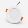 Spot LED encastrable rond blanc avec clips de fixation