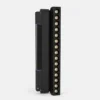 Module spot LED rail magnétique noir avec plusieurs lentilles