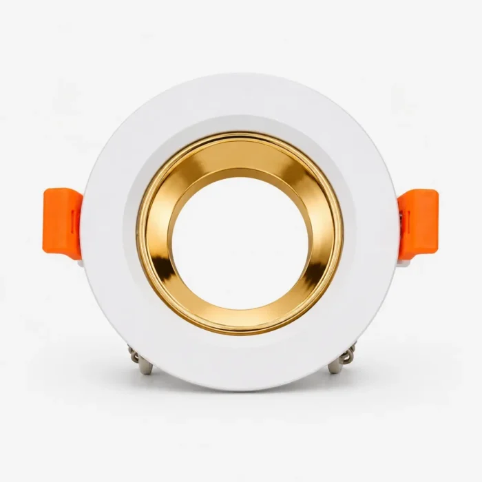 Support spot encastrable RH-MH1 blanc avec réflecteur rose gold