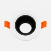 Support spot encastrable RH-MH1 blanc avec réflecteur noir