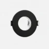 Support spot encastrable rond noir compatible MR16 GU10