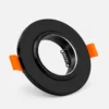 support spot rond noir encastrable IP20